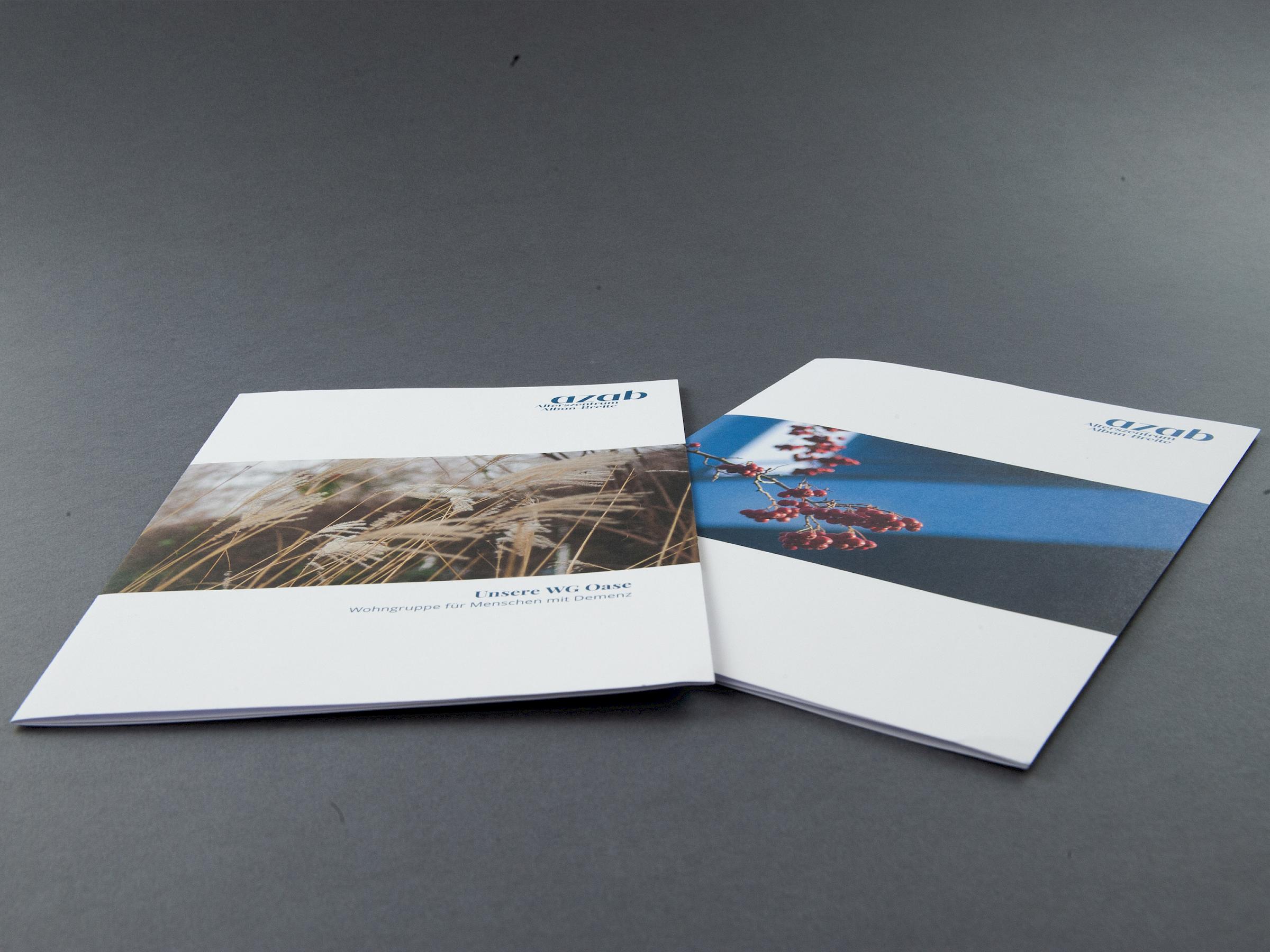 Angebotsflyer für AZAB by Kommunikationsagentur bom! communication